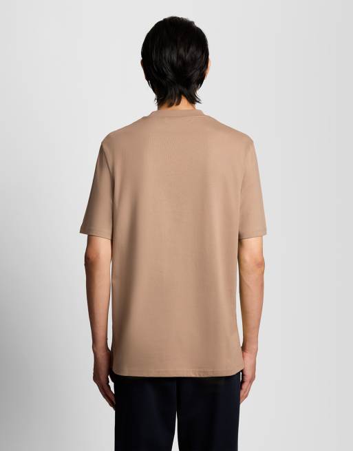 Lyle & Scott Ss t-shirts oversized t-shirt in y121 barley, 5 of 5