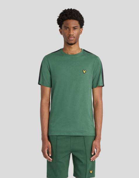 Lyle & Scott Ss t-shirts padel taped t-shirt in z305 canopy green - view 1