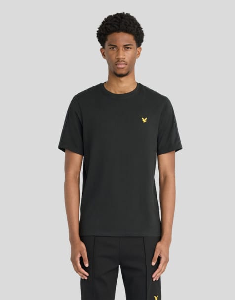 Lyle & Scott Ss t-shirts padel taped t-shirt in z865 jet black - view 1