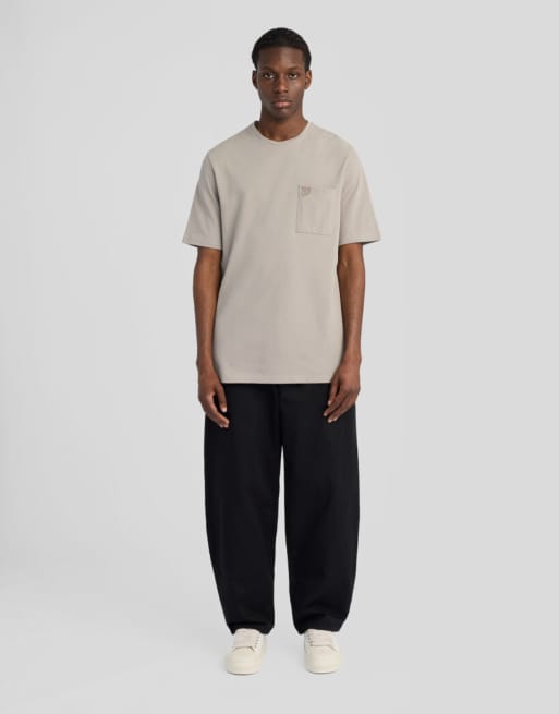 Lyle & Scott Ss t-shirts pique interlock t-shirt in y256 clay taupe, 2 of 6