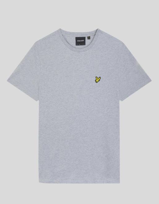 Lyle & Scott Ss t-shirts plain t-shirt in d24 light grey marl, 2 of 7