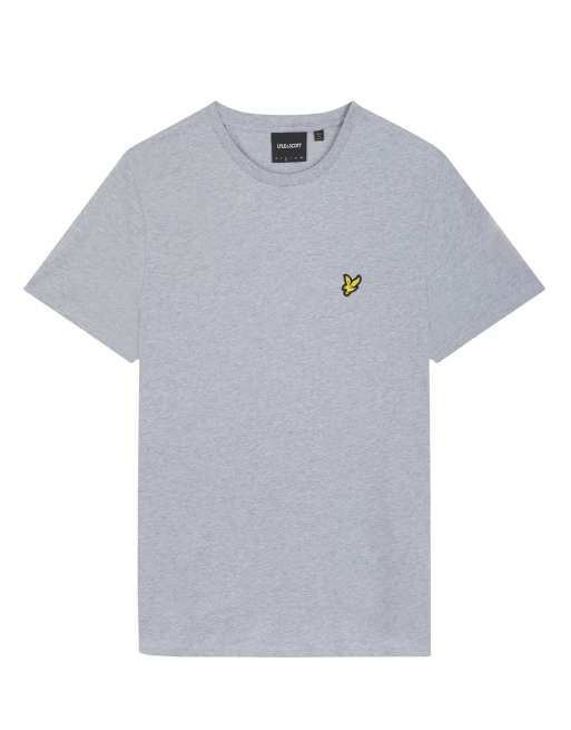 Lyle & Scott Ss t-shirts plain t-shirt in d24 light grey marl, 7 of 7