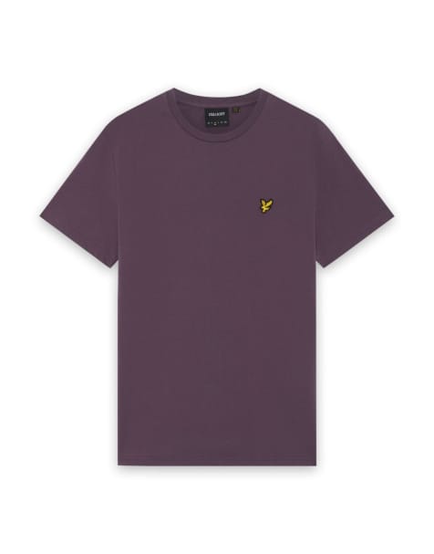 Lyle & Scott Ss t-shirts plain t-shirt in noir plum - view 1