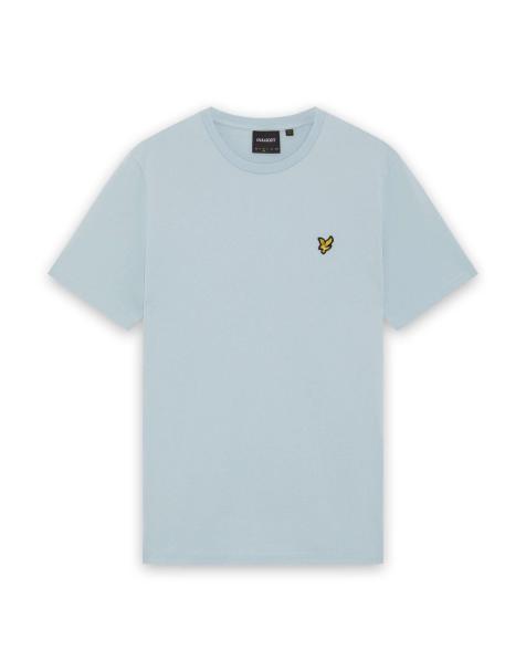 Lyle & Scott Ss t-shirts plain t-shirt in w596 opal blue - view 1
