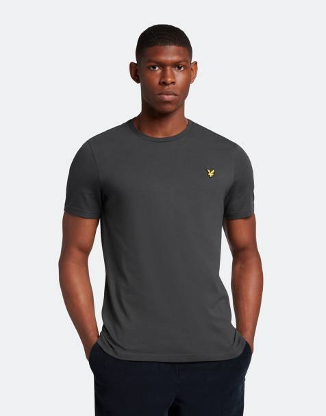 Lyle & Scott Ss t-shirts plain t-shirt in w635 gunmetal - view 1