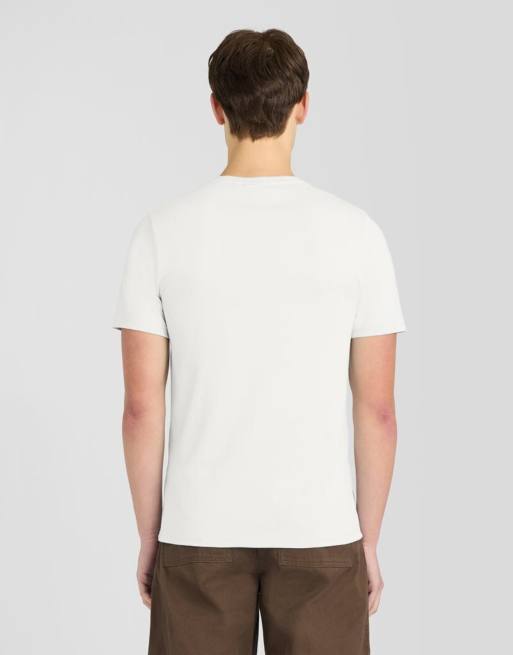 Lyle & Scott Ss t-shirts plain t-shirt in w994 white out, 4 of 6