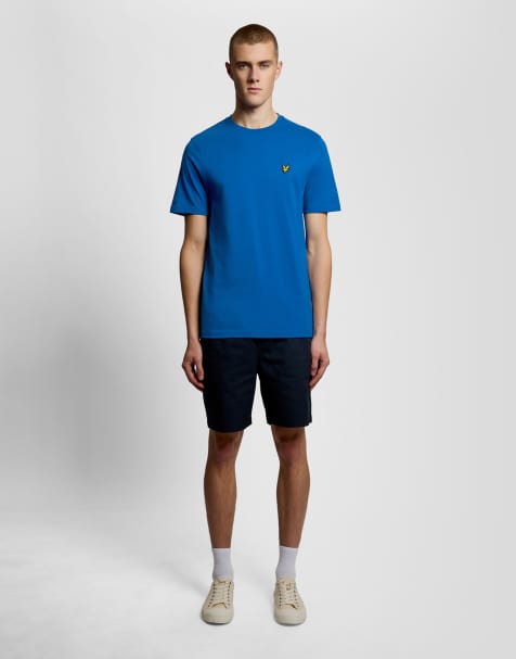 Lyle & Scott Ss t-shirts plain t-shirt in x358 lucid blue - view 1