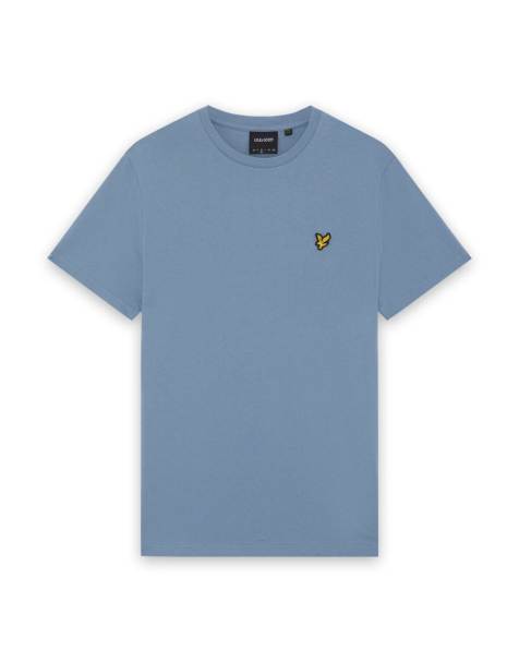 Lyle & Scott Ss t-shirts plain t-shirt in x542 power blue - view 1