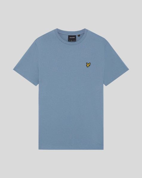 Lyle & Scott Ss t-shirts plain t-shirt in x542 power blue - view 1