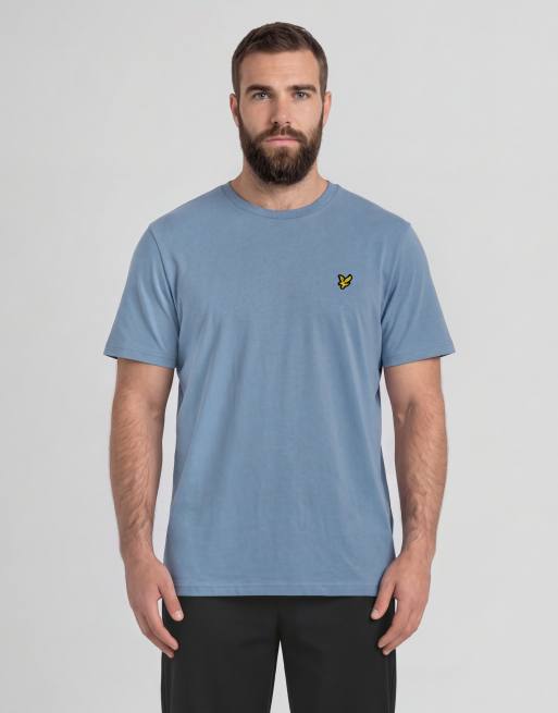 Lyle & Scott Ss t-shirts plain t-shirt in x542 power blue, 2 of 6