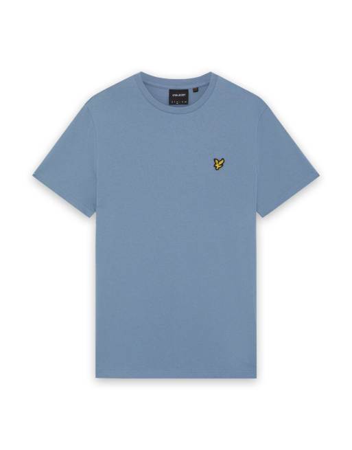 Lyle & Scott Ss t-shirts plain t-shirt in x542 power blue, 6 of 6