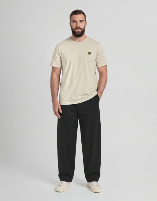 Lyle & Scott Ss t-shirts plain t-shirt in x555 walnut beige, 3 of 6