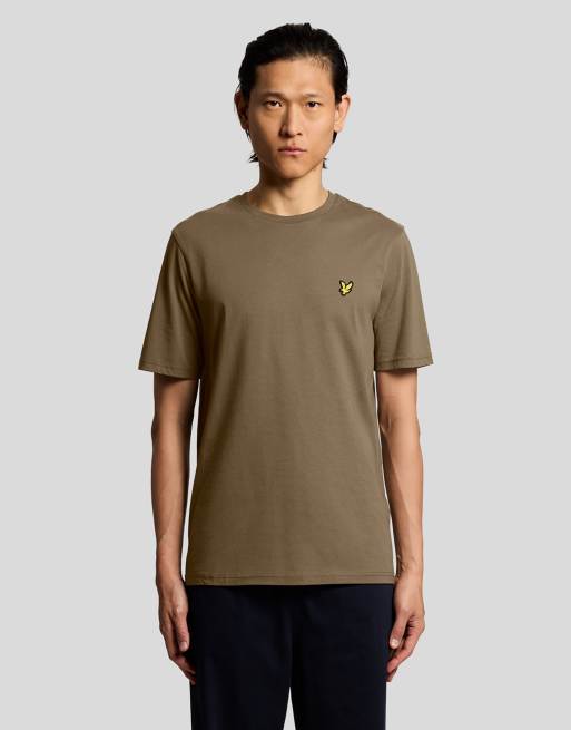 Lyle & Scott Ss t-shirts plain t-shirt in x569 khaki ash, 2 of 7