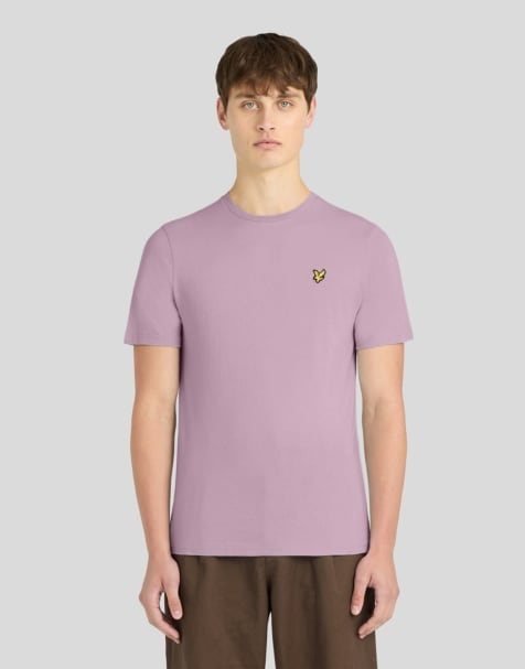 Lyle & Scott Ss t-shirts plain t-shirt in x574 pink light - view 1