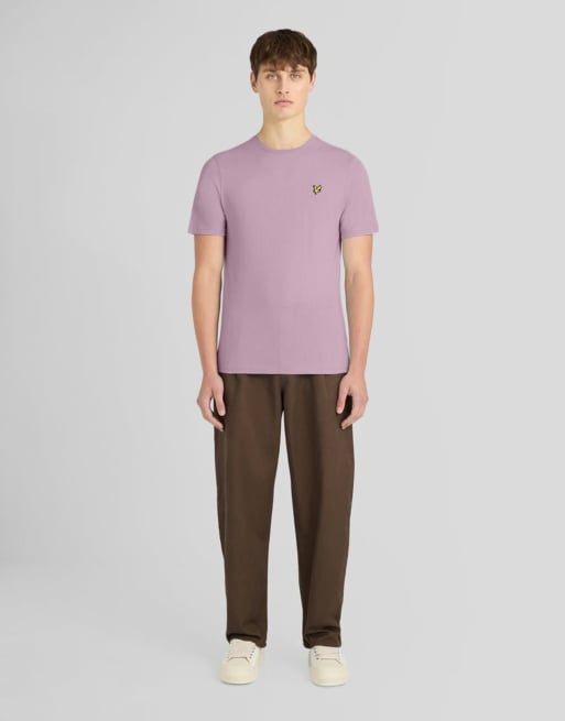 Lyle & Scott Ss t-shirts plain t-shirt in x574 pink light, 2 of 6