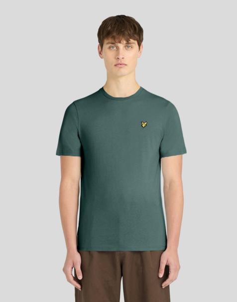 Lyle & Scott Ss t-shirts plain t-shirt in x858 silver pine - view 1