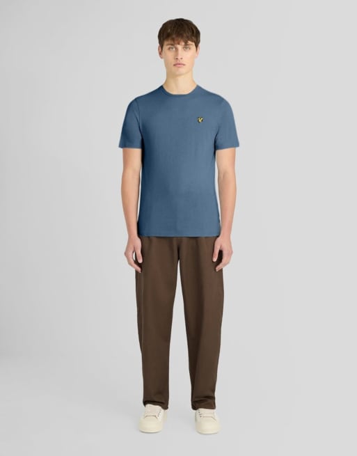 Lyle & Scott Ss t-shirts plain t-shirt in x861 ocean sky, 2 of 6