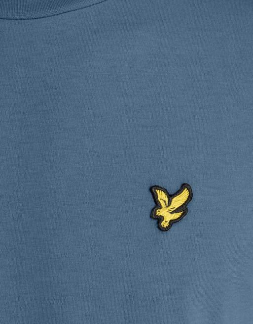 Lyle & Scott Ss t-shirts plain t-shirt in x861 ocean sky, 6 of 6