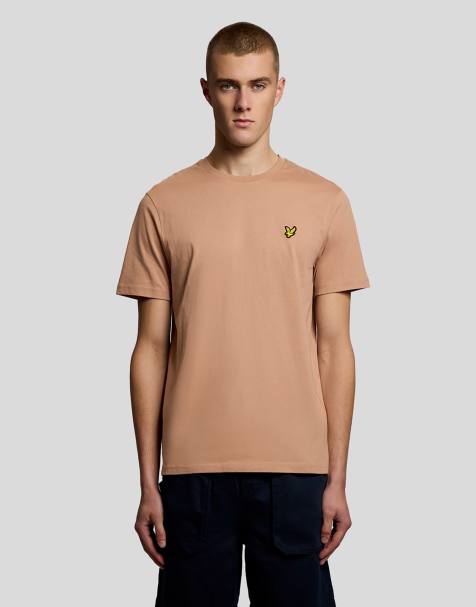 Lyle & Scott Ss t-shirts plain t-shirt in y121 barley - view 1