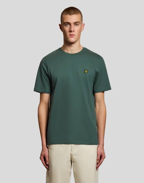 Lyle & Scott Ss t-shirts plain t-shirt in y123 shrub green - view 1
