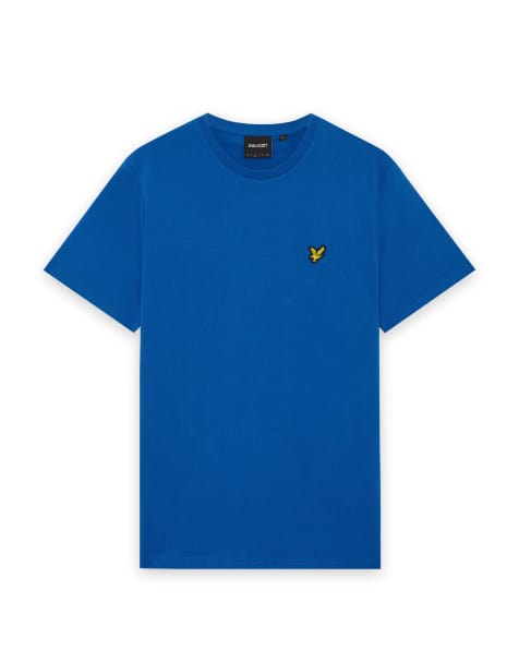 Lyle & Scott Ss t-shirts plain t-shirt in y128 bubble blue - view 1