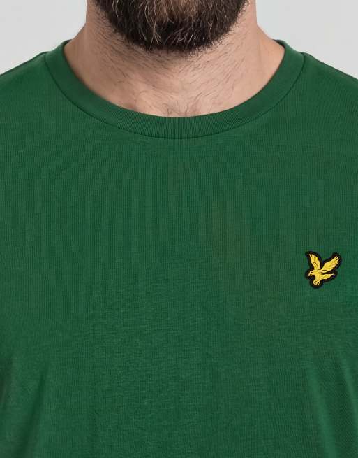 Lyle & Scott Ss t-shirts plain t-shirt in y295 clover green, 5 of 6