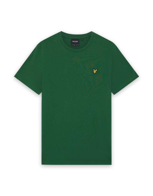 Lyle & Scott Ss t-shirts plain t-shirt in y295 clover green, 6 of 6