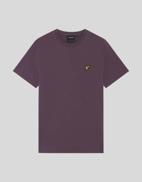 Lyle & Scott Ss t-shirts plain t-shirt in y320 noir plum - view 1