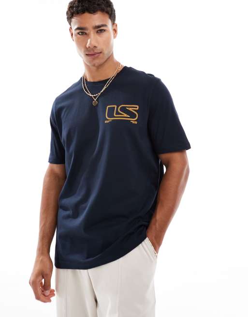 Lyle & Scott Ss t-shirts polaroid graphic t-shirt in z271 dark navy, 2 of 4
