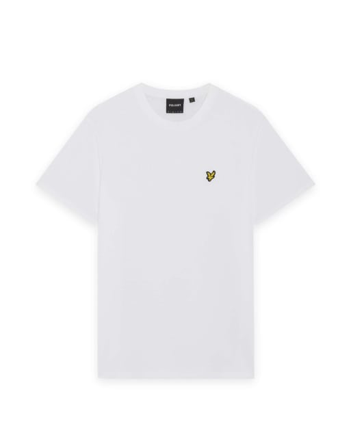 Lyle & Scott Ss t-shirts popcorn jacquard t-shirt in 626 white, 5 of 6