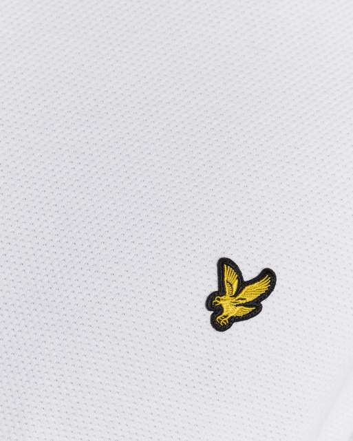 Lyle & Scott Ss t-shirts popcorn jacquard t-shirt in 626 white, 6 of 6