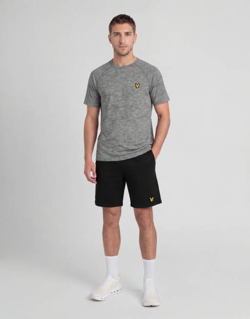 Lyle & Scott Ss t-shirts raglan short sleeve t-shirt in y398 shadow grey, 3 of 6