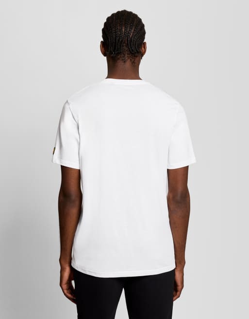 Lyle & Scott Ss t-shirts redefined sportswear graphic t-shirt in 626 white, 4 of 5