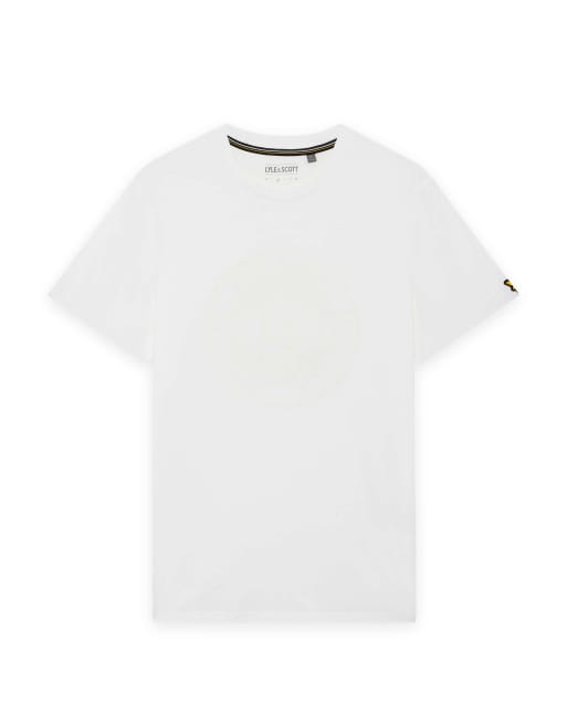 Lyle & Scott Ss t-shirts redefined sportswear graphic t-shirt in 626 white, 5 of 5