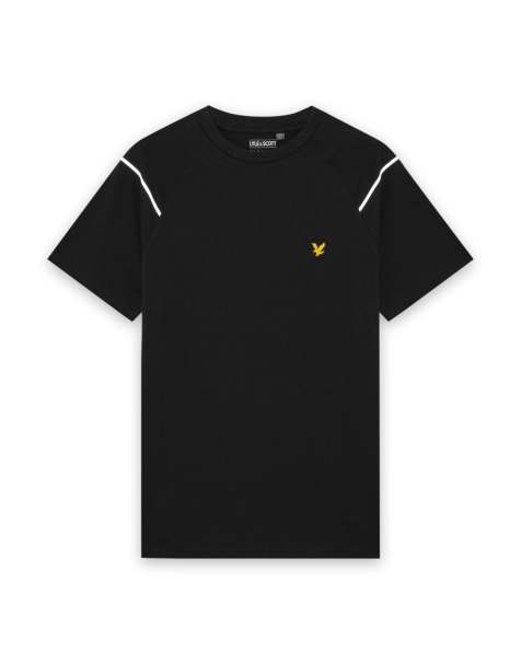Lyle & Scott Ss t-shirts reflective raglan t-shirt in z865 jet black - view 1
