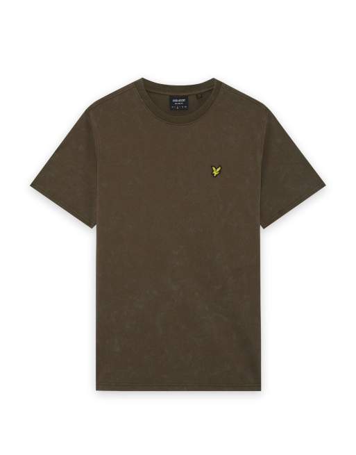 Lyle & Scott SS T-Shirts schwer gewaschenes T-Shirt in Y118 Soft Black, 5 von 6