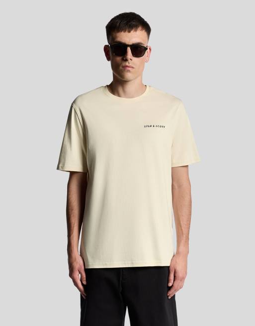 Lyle & Scott Ss t-shirts script t-shirt in x869 foam