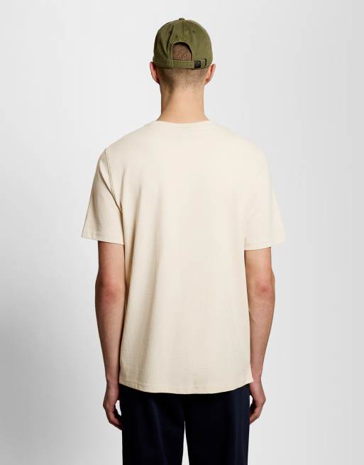 Lyle & Scott Ss t-shirts script t-shirt in y147 ice cream marl, 5 of 5