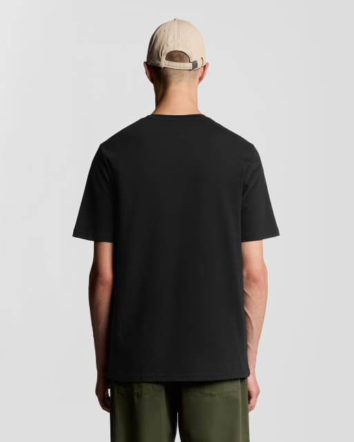 Lyle & Scott Ss t-shirts script t-shirt in z865 jet black, 4 of 5