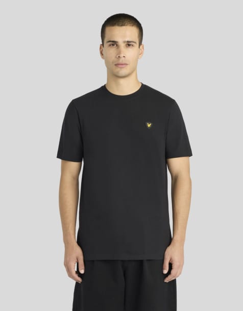 Lyle & Scott Ss t-shirts sheild badge t-shirt in z865 jet black - view 1