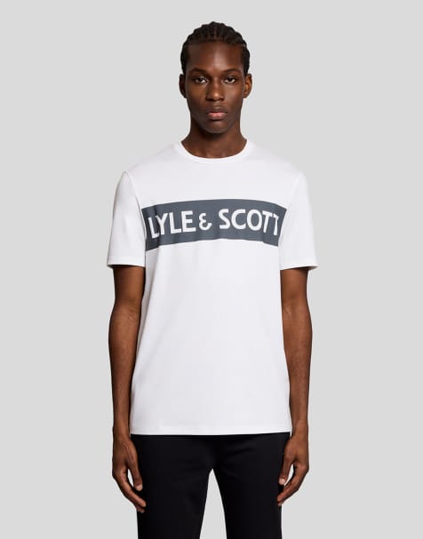 Lyle & Scott Ss t-shirts sports chest branded t-shirt in 626 white