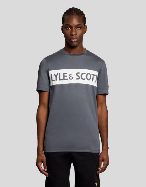 Lyle & Scott Ss t-shirts sports chest branded t-shirt in y107 turbulence