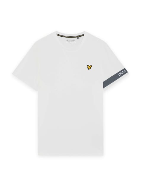 Lyle & Scott Ss t-shirts sports sleeve branded t-shirt in 626 white - view 1