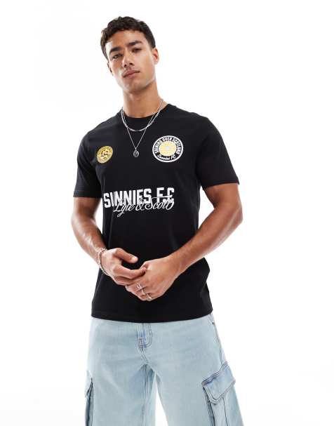 Lyle & Scott Ss t-shirts sunnies fc graphic t-shirt in z865 jet black - view 1