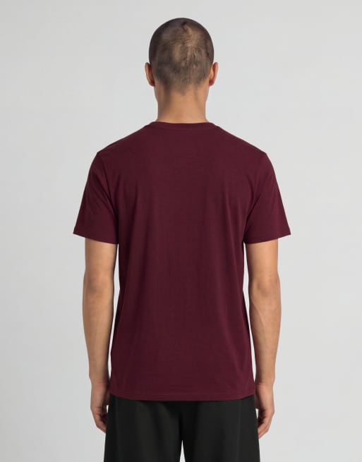 Lyle & Scott Ss t-shirts superfine t-shirt in w976 fairway burgundy, 3 of 5