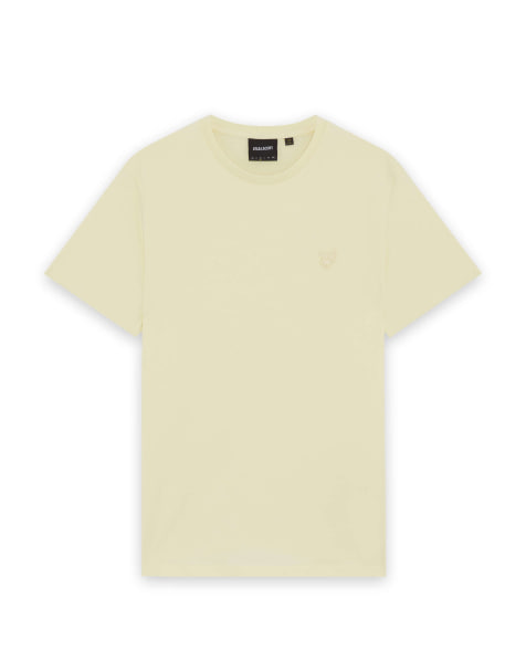 Lyle & Scott Ss t-shirts superfine t-shirt in y083 pastel yellow - view 1