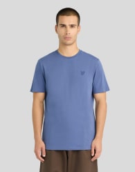 Lyle & Scott Ss t-shirts superfine t-shirt in y253 smoke blue