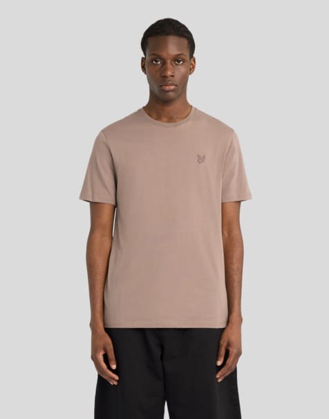 Lyle & Scott Ss t-shirts superfine t-shirt in y268 mink taupe - view 1
