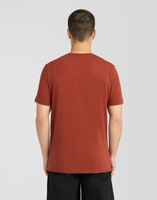 Lyle & Scott Ss t-shirts superfine t-shirt in y269 saddle auburn, 4 of 6