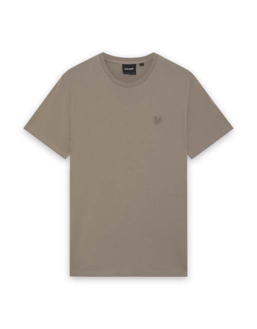 Lyle & Scott Ss t-shirts superfine t-shirt in y272 hazel beige, 5 of 5
